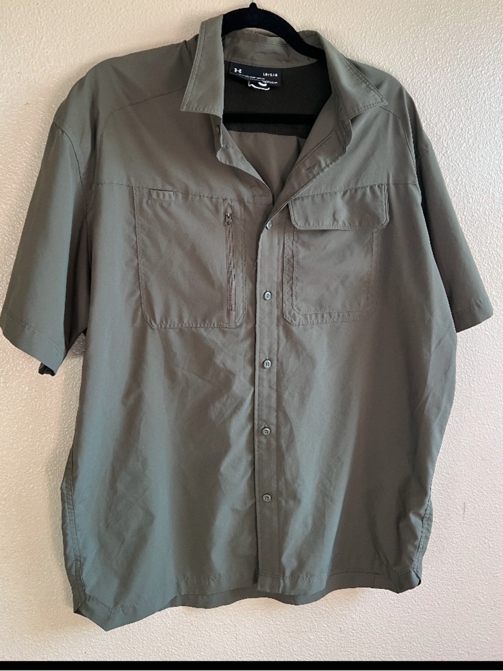 Under Armour Men’s Heatgear Tactical Hunter Short-Sleeve Green Size L